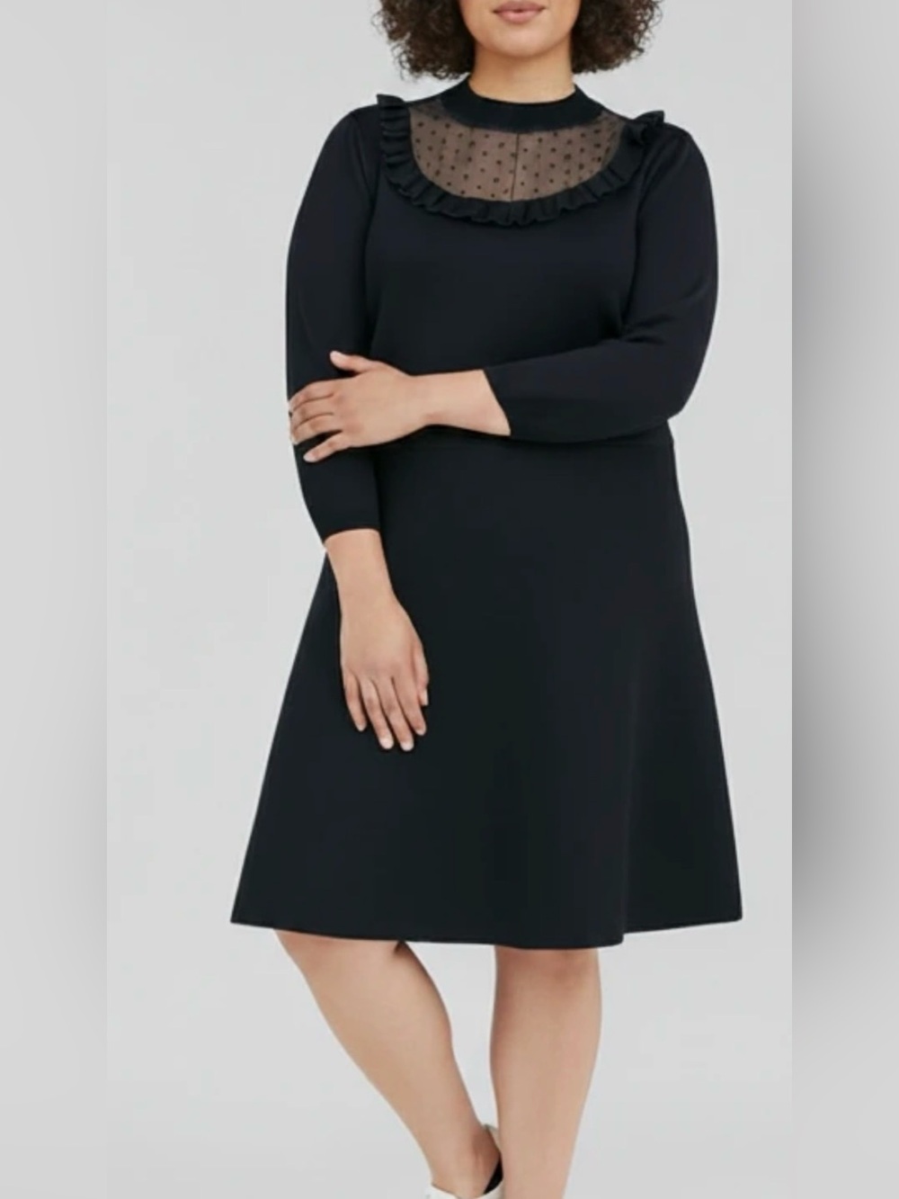 NWT Draper James Black Long Sleeve Sheath Dress